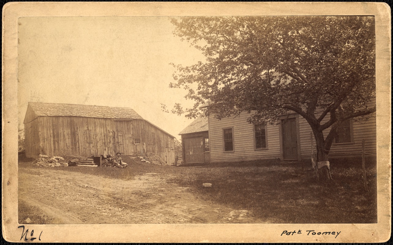 Sudbury Reservoir, real estate, Patrick Toomey, house and barn, Southborough, Mass., ca. 1893