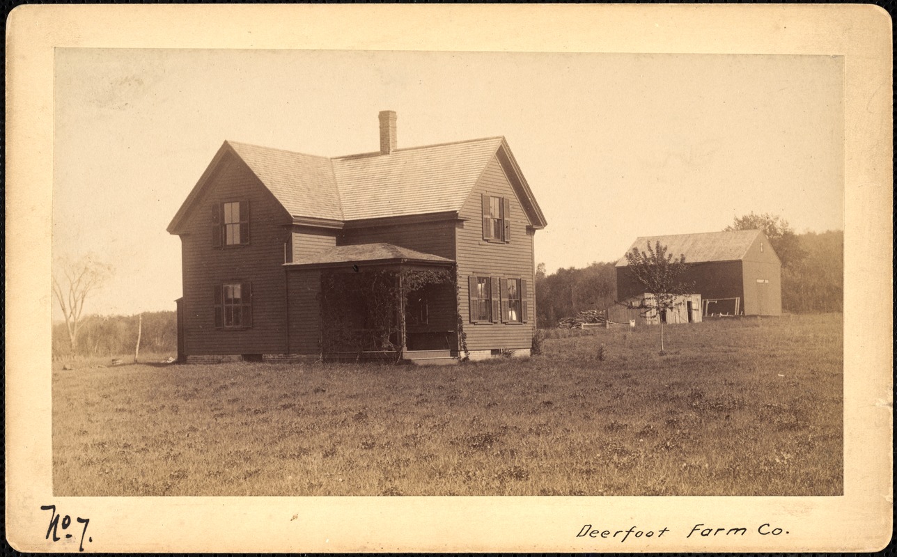 Sudbury Reservoir, real estate, Deerfoot Farm Co., house and barn, Southborough, Mass., ca. 1893