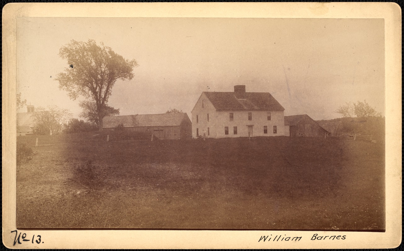 Sudbury Reservoir, real estate, William Barnes, house and barn, Southborough, Mass., ca. 1893