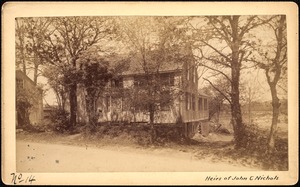 Sudbury Reservoir, real estate, Heirs of John C. Nichols, house, Southborough, Mass., ca. 1893