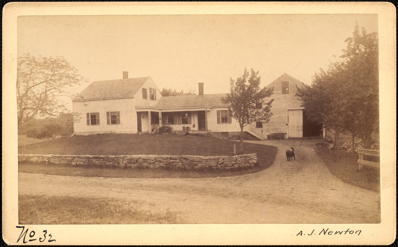 Sudbury Reservoir, real estate, A. J. Newton, house and barn, Southborough, Mass., ca. 1893