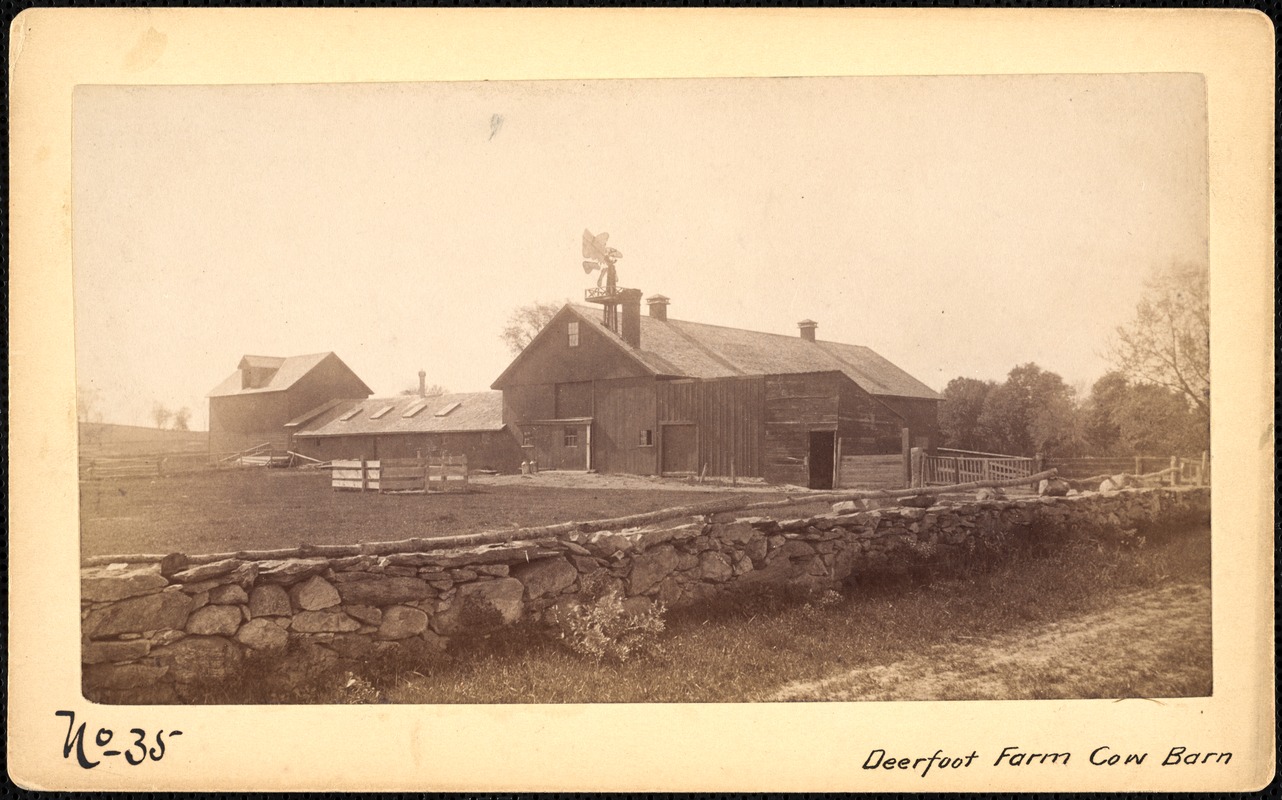 Sudbury Reservoir, real estate, Deerfoot Farm Cow Barn, Southborough, Mass., ca. 1893