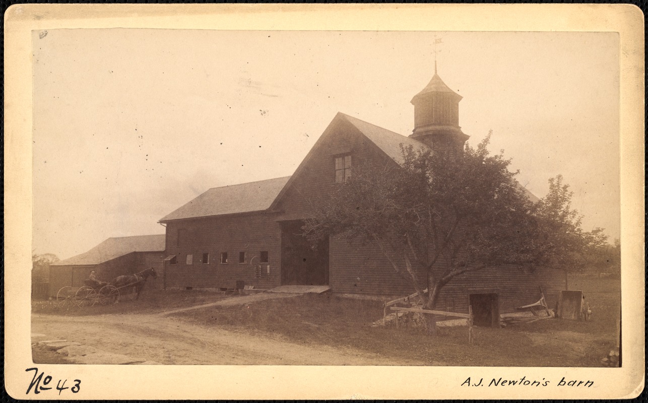 Sudbury Reservoir, real estate, A. J. Newton's barn, Southborough, Mass., ca. 1893
