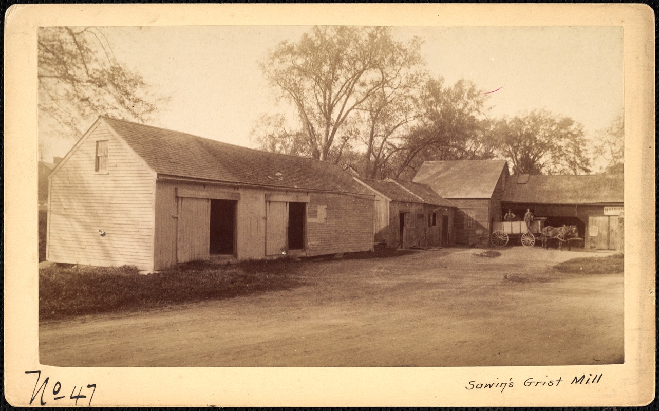 Sudbury Reservoir, real estate, Sawin's Grist Mill, Southborough, Mass., ca. 1893