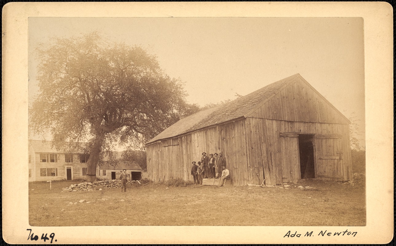 Sudbury Reservoir, real estate, Ada M. Newton, house and barn, Southborough, Mass., ca. 1893