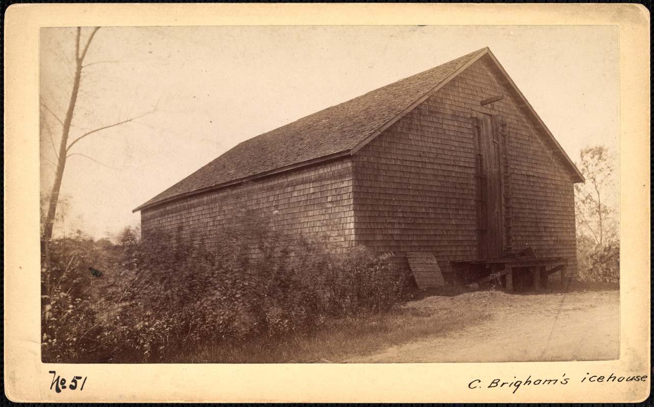 Sudbury Reservoir, real estate, C. Brigham's icehouse, Southborough, Mass., ca. 1893