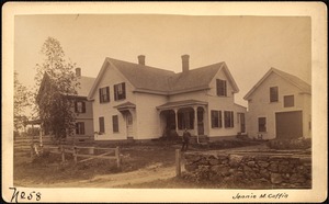 Sudbury Reservoir, real estate, Jennie M. Coffin, house and barn, Southborough, Mass., ca. 1893