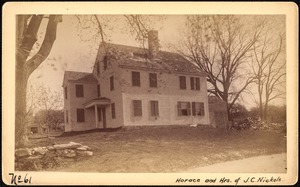 Sudbury Reservoir, real estate, Horace and Heirs of J. C. Nickols, house, Southborough, Mass., ca. 1893