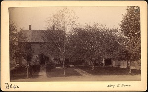 Sudbury Reservoir, real estate, Mary E. Howe, house and barn, Southborough, Mass., ca. 1893