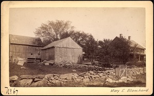 Sudbury Reservoir, real estate, Mary E. Blanchard, house and barn, Southborough, Mass., ca. 1893