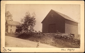 Sudbury Reservoir, real estate, Thomas Bagley, house and barn, Southborough, Mass., ca. 1893