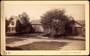 Sudbury Reservoir, real estate, Lorenzo C. Newton, house and barn, Southborough, Mass., ca. 1893