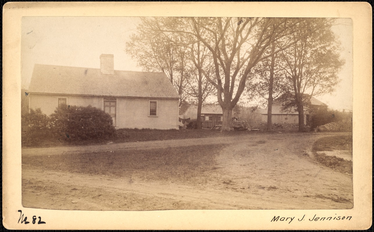 Sudbury Reservoir, real estate, Mary J. Jennison, house and barn, Southborough, Mass., ca. 1893