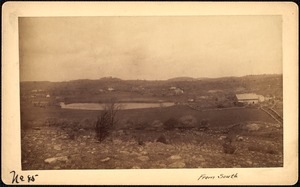 Sudbury Reservoir, construction, from south, Southborough, Mass., ca. 1894