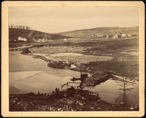 Sudbury Department, Sudbury Reservoir, site of old Mill Dam in foreground, Southborough, Mass., 1897