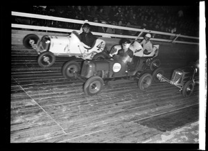 Midget car racing in Boston Garden