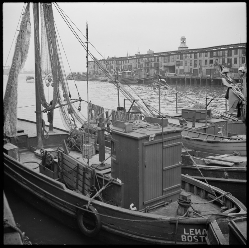 Fishing boats at T Wharf, Boston - Digital Commonwealth