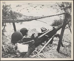 U.S. machine gun nest 6 miles from Casablanca, French Morocco