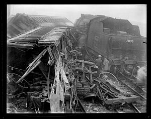 Train wreck in Lowell