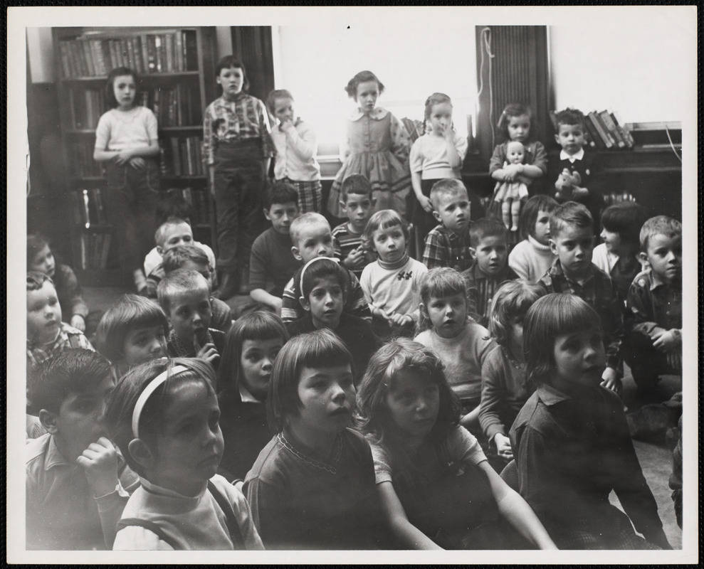 Children at puppet show