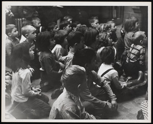 Children at puppet show