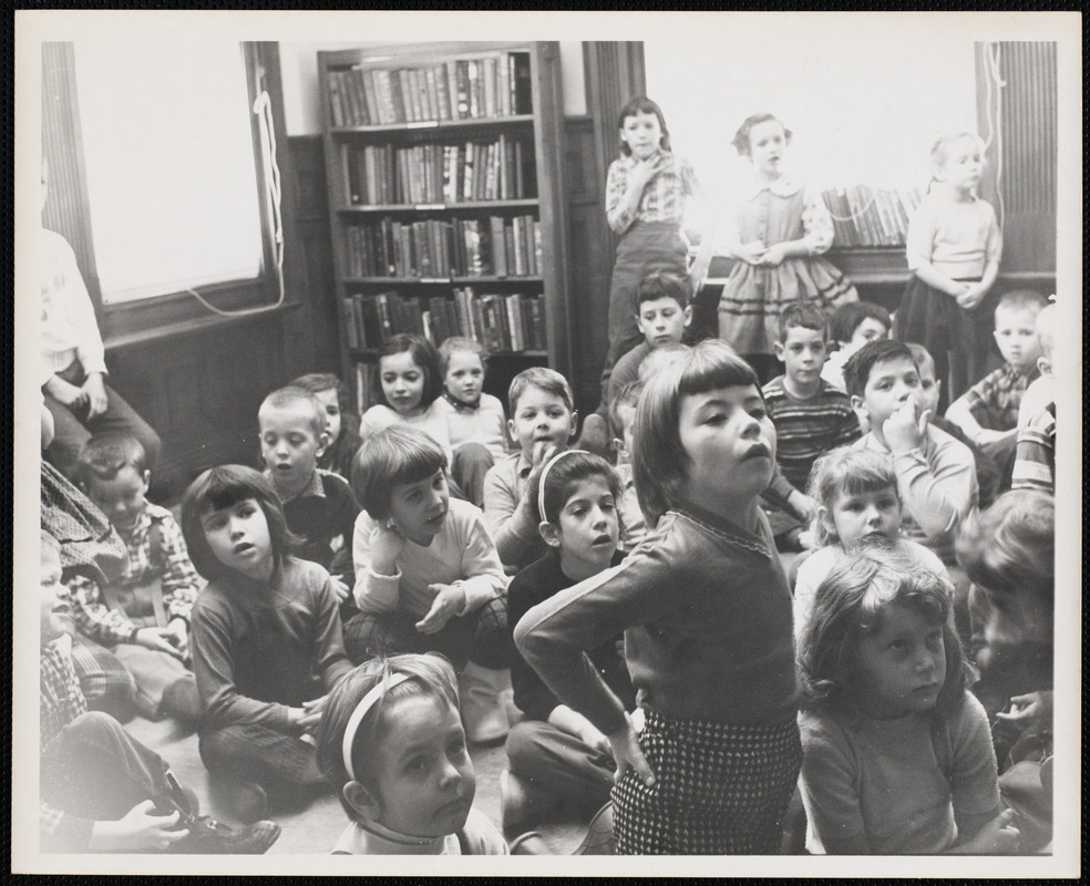 Children at puppet show