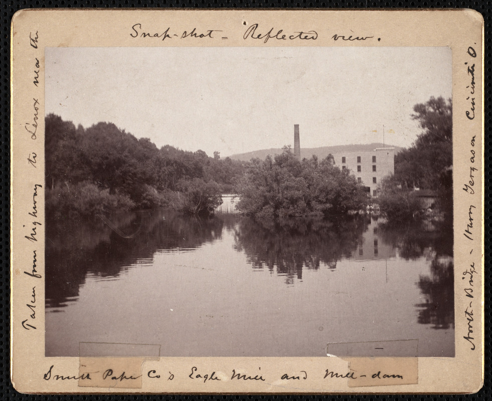 Reflected view of Smith Paper Company's Eagle Mill
