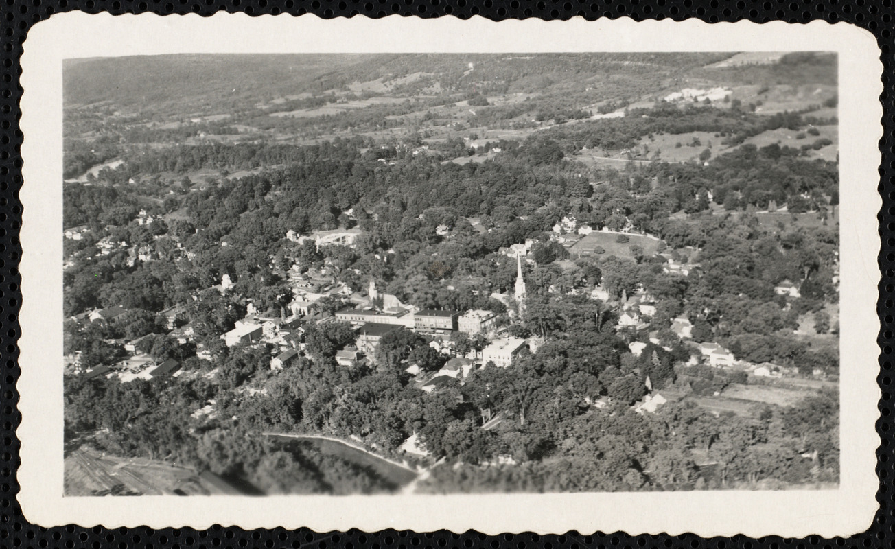 Aerial view of Lee downtown