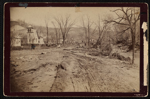 The center of the village of East Lee after the 1886 flood