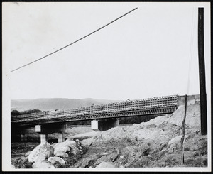 Construction of Mass. Turnpike