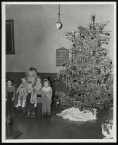 Santa and children