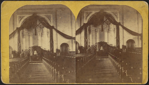 1st Congregational Church interior, in Lee