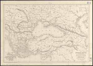 The Turkish Empire, comprising the Caucasian isthmus, with the adjoining countries, forming a complete map of the present seat of war in the East