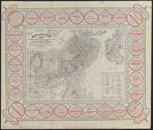 Map of Boston 1862