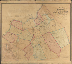 Map of the town of Andover, Essex County, Massachusetts