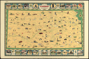 Pictorial map of Kansas