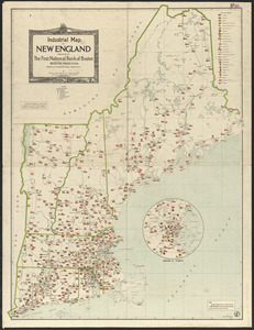 Industrial map of New England
