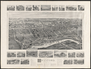 Bird's-eye view of Branford, Connecticut