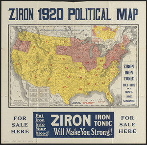 Ziron 1920 political map