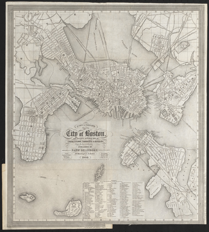 A new & complete map of the city of Boston, and precincts including part of Charlestown, Cambridge & Roxbury
