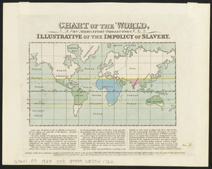 Chart of the world, on Mercator's projection