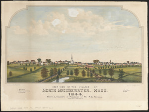 East view of the village of North Bridgewater, Mass, 1844