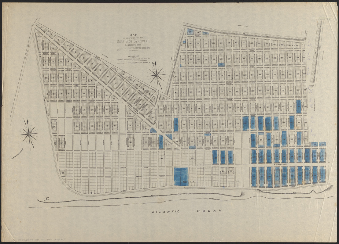 Map of property of the Surf Side Syndicate, Nantucket, Mass.