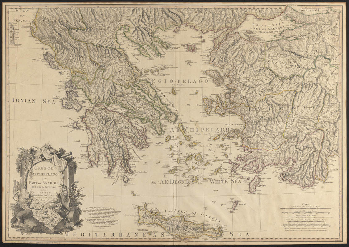 Greece, Archipelago and part of Anadoli