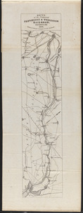 Route of the proposed Providence & Worcester rail-road
