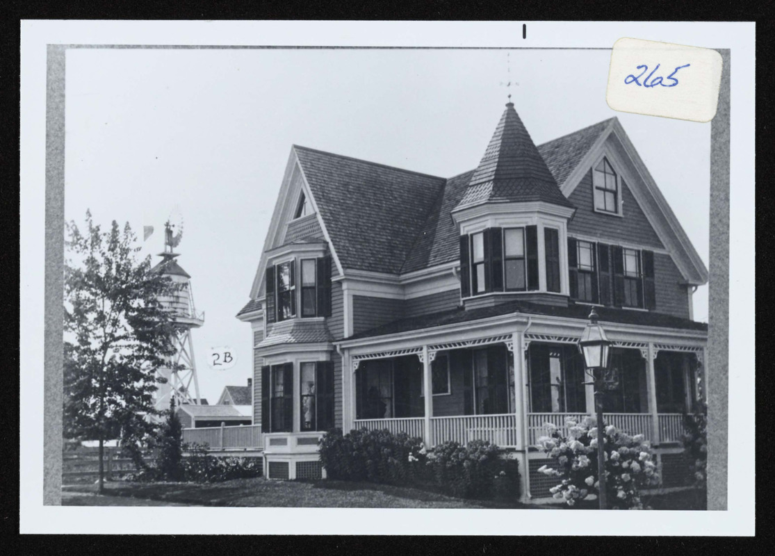 Frank Small house, R.R. Avenue, South Hamilton, windmill in rear