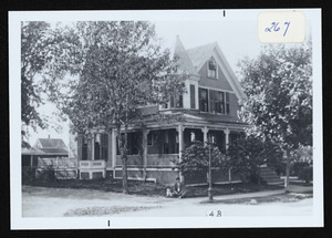 Frank Small house, 138 R.R. Avenue, South Hamilton, Dick Small and his dog Dempsey