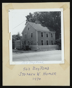 563 Bay Road, Stephen W. Homer, 1970