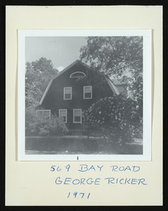 569 Bay Road, George Ricker, 1971