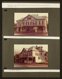 Hamilton Post Office 585-589 Bay Road, Hamilton Massachusetts, December 1985